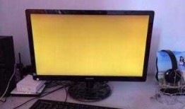 台式电脑开机显示器黄屏，台式电脑显示器亮黄灯主机正常？