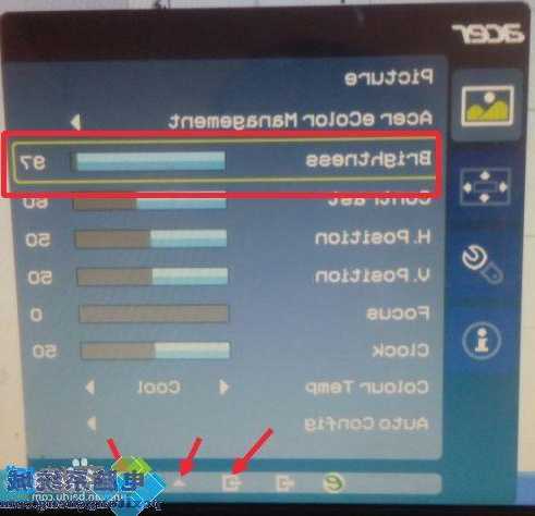 台式电脑acer显示器亮度，acer台式电脑屏幕亮度