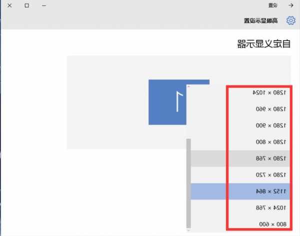 关于台式电脑分辨率显示器的信息