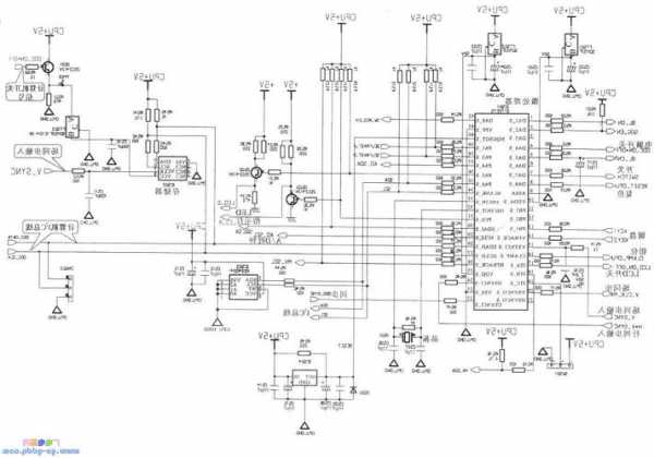 电脑台式显示器原理图，电脑显示器电路原理图