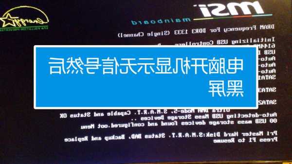 台式电脑开机后显示器BIOS，台式电脑开机后显示器无信号键盘灯不亮