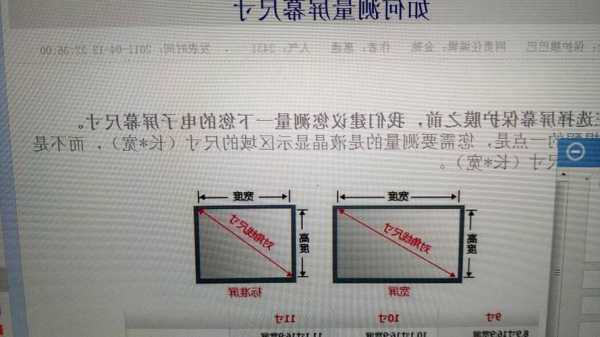 台式电脑显示器的尺寸如何测量的，台式显示屏怎么看尺寸！