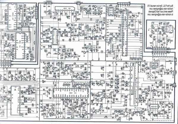 台式电脑显示器线路板，电脑显示器线路图